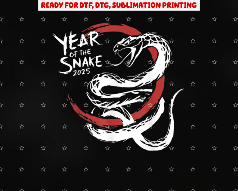 Chinese New Year Zodiac Sign 2025 Year of the Snake Shirt PNG, DTF, DTG, Sublimation Design