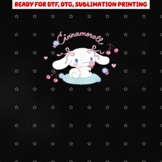 Cinnamoroll Cherry Love Shirt PNG, DTF, DTG, Sublimation Design