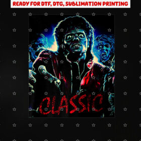 Classic Thriller Shirt PNG, DTF, DTG, Sublimation Design