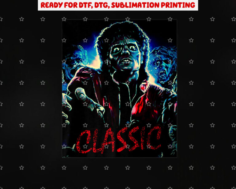 Classic Thriller Shirt PNG, DTF, DTG, Sublimation Design