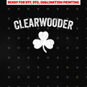 Clearwooder St Patricks Baseball Clearwater Philadelphia Shirt PNG, DTF, DTG, Sublimation Design