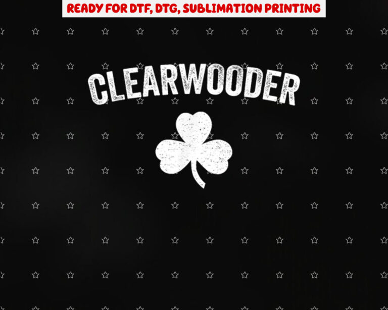 Clearwooder St Patricks Baseball Clearwater Philadelphia Shirt PNG, DTF, DTG, Sublimation Design
