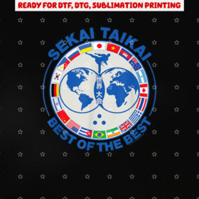Cobra Kai Karate Tournament Sekai Taikai Best of the Best Shirt PNG, DTF, DTG, Sublimation Design