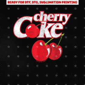 Cocacola Cherry Coke Logo Shirt PNG, DTF, DTG, Sublimation Design