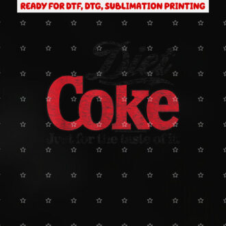 Cocacola Diet Coke Retro Logo Shirt PNG, DTF, DTG, Sublimation Design