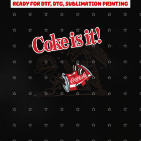 Cocacola Original Formula Coke is It Beach Retro Cartoon Shirt PNG, DTF, DTG, Sublimation Design