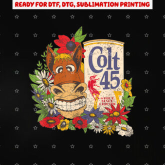 Colt 45 Beer Vintage Donkey Authentic Licensed Artwork Shirt PNG, DTF, DTG, Sublimation Design