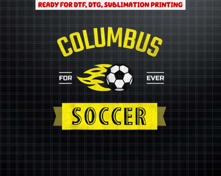 Columbus Soccer 2 Football Shirt PNG, DTF, DTG, Sublimation Design