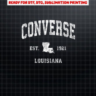Converse Louisiana LA Vintage Athletic Sports Design Shirt PNG, DTF, DTG, Sublimation Design