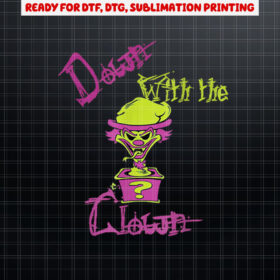 Cool Unique Down With the Clown ICP Design For Him Shirt PNG, DTF, DTG, Sublimation Design