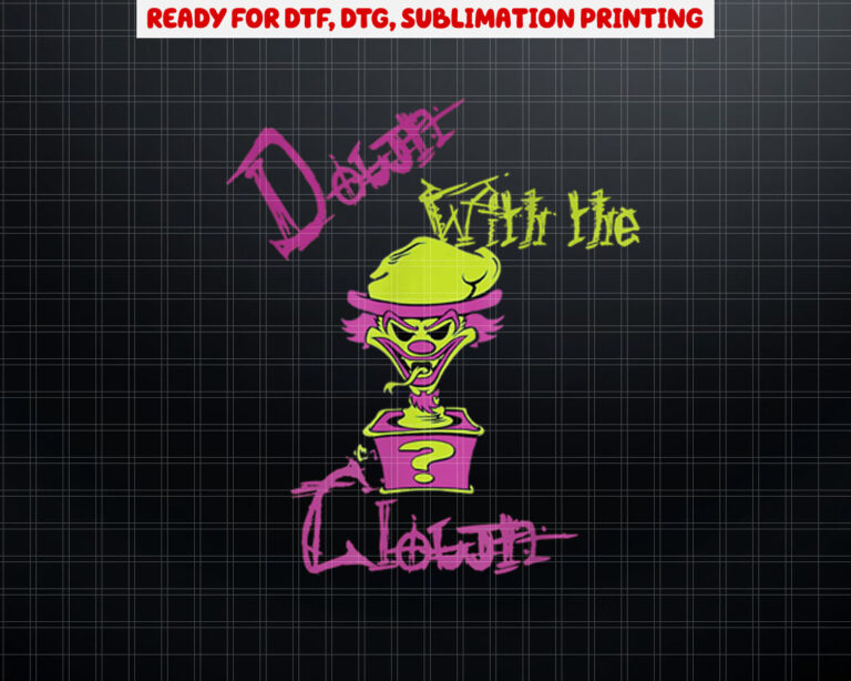 Cool Unique Down With the Clown ICP Design For Him Shirt PNG, DTF, DTG, Sublimation Design