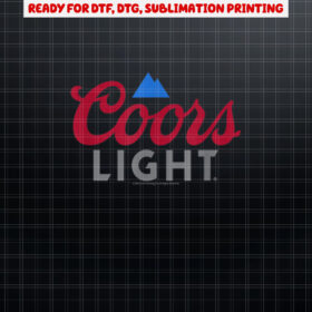 Coors Brewing Company Coors Light Classic Big Chest Logo Shirt PNG, DTF, DTG, Sublimation Design