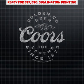 Coors Golden Beer Company Since 1873 Shirt PNG, DTF, DTG, Sublimation Design