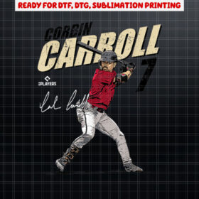 Corbin Carroll  Arizona Baseball Players  MLBCCL3001 Shirt PNG, DTF, DTG, Sublimation Design