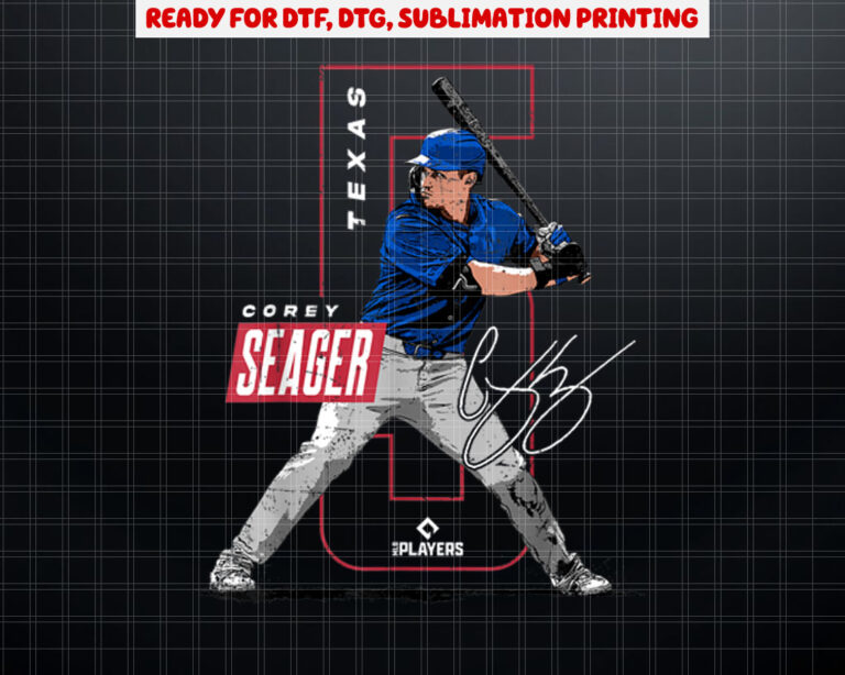 Corey Seager  Texas Baseball MLB Players  MLBSEA4052 Shirt PNG, DTF, DTG, Sublimation Design