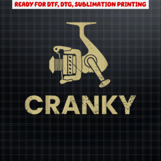 Crankbait Fishing Lure  Cranky Fishing Shirt PNG, DTF, DTG, Sublimation Design