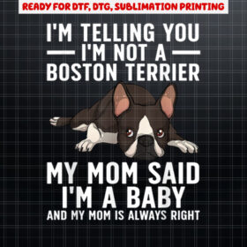 Cute Boston Terrier Dog Art For Men Women Kids Terrier Lover Shirt PNG, DTF, DTG, Sublimation Design