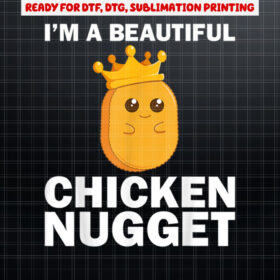 Cute Chicken Nugget Art For Women Girls Chicken Nugget Lover Shirt PNG, DTF, DTG, Sublimation Design