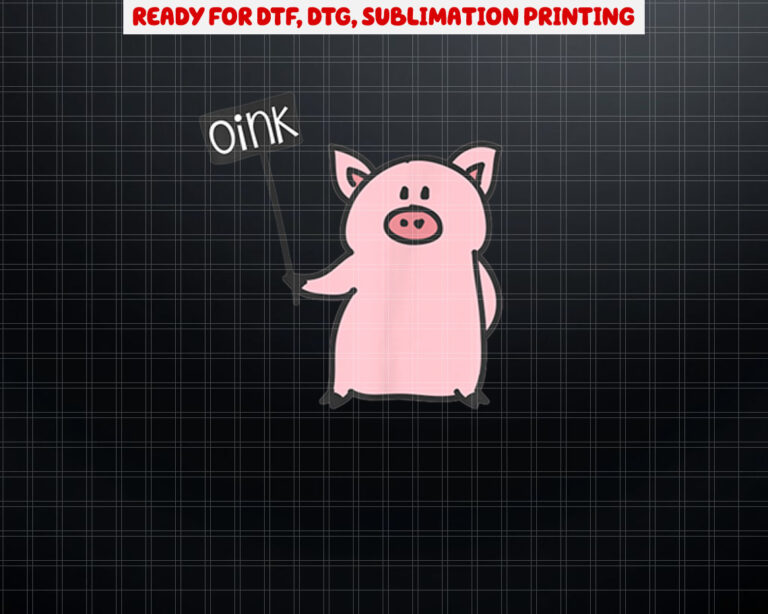 Cute Pig Oink  Piggy Pajama Piglet Shirt PNG, DTF, DTG, Sublimation Design