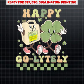 Cute Shamrock Happy GoLytely Funny GI Nurse St Patricks Day Shirt PNG, DTF, DTG, Sublimation Design