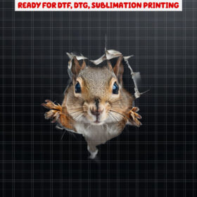 Cute Squirrel Funny Design for Squirrel Lovers  Shirt PNG, DTF, DTG, Sublimation Design
