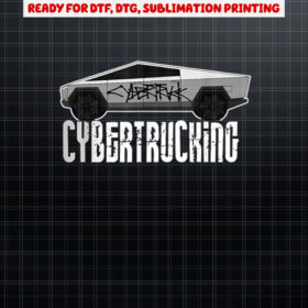 CyberTrucking Futuristic Technology Shirt PNG, DTF, DTG, Sublimation Design