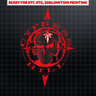 Cypress Hill  Skull and Compass Shirt PNG, DTF, DTG, Sublimation Design