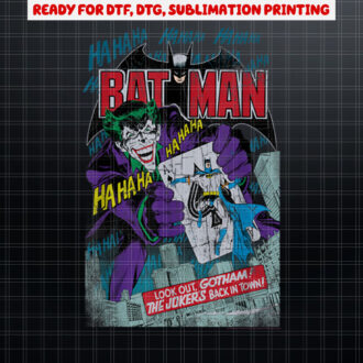 DC Comics Batman And Joker Comic Cover Shirt PNG, DTF, DTG, Sublimation Design