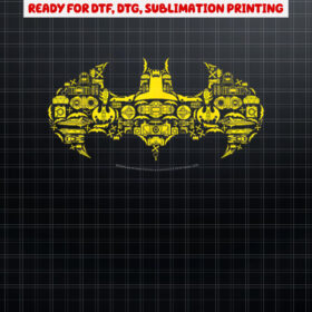 DC Comics Batman Gadgets Classic  Shirt PNG, DTF, DTG, Sublimation Design
