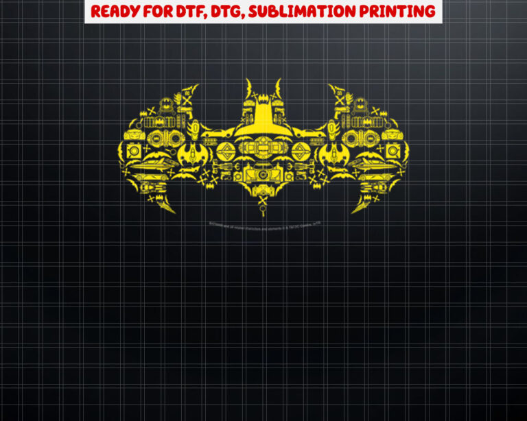 DC Comics Batman Gadgets Classic  Shirt PNG, DTF, DTG, Sublimation Design