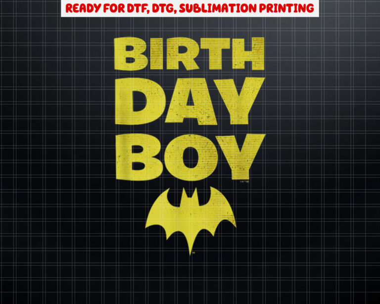 DC Comics Justice League Batman Birthday Boy Vintage Shirt PNG, DTF, DTG, Sublimation Design