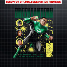 DC Comics Justice League Green Lantern John Stewart Hero Shirt PNG, DTF, DTG, Sublimation Design