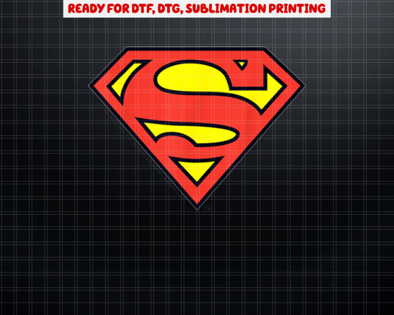 DC Comics Superman Classic Chest  Shirt PNG, DTF, DTG, Sublimation Design