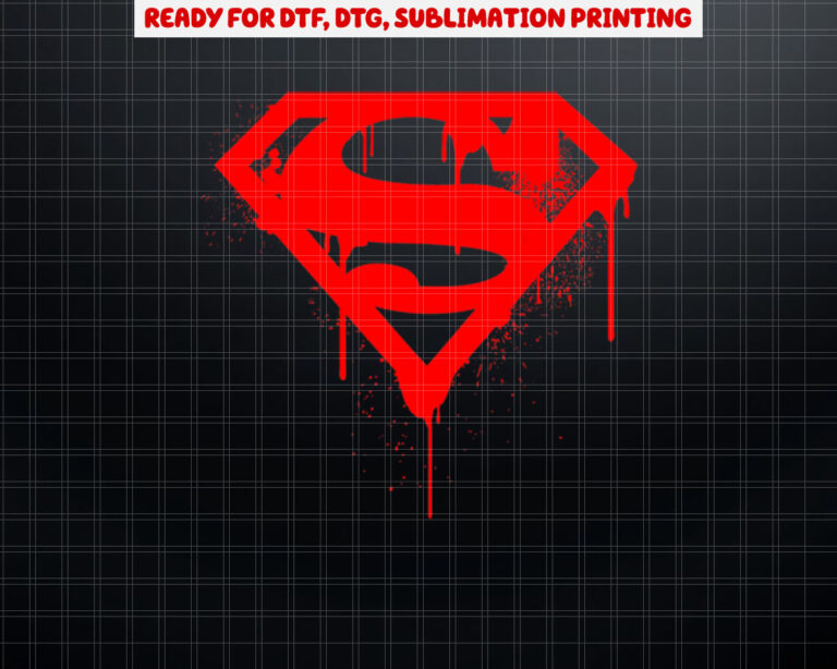 DC Superman  Doomsday Red Graffiti Shirt PNG, DTF, DTG, Sublimation Design