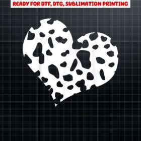 Dalmatian Gift Funny Heart Shirt PNG, DTF, DTG, Sublimation Design