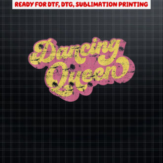 Dancing Queen  Vintage Dancing 70s Shirt PNG, DTF, DTG, Sublimation Design
