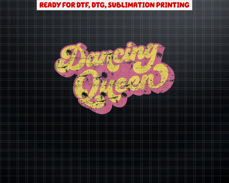 Dancing Queen  Vintage Dancing 70s Shirt PNG, DTF, DTG, Sublimation Design