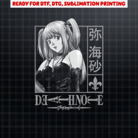 Death Note Misa Kanji Frame Shirt PNG, DTF, DTG, Sublimation Design