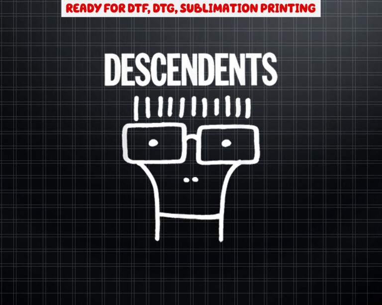 Descendents  Official Merchandise  Classic Milo Shirt PNG, DTF, DTG, Sublimation Design