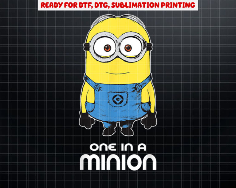 Despicable Me Minions Bob One In A Minion Graphic Shirt PNG, DTF, DTG, Sublimation Design