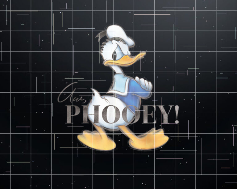 Disney 100 Anniversary Donald Duck D100 Quote Aw Phooey Shirt PNG, DTF, DTG, Sublimation Design