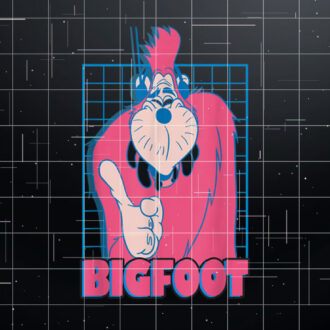 Disney A Goofy Movie Retro Vintage Neon Bigfoot Grid Shirt PNG, DTF, DTG, Sublimation Design