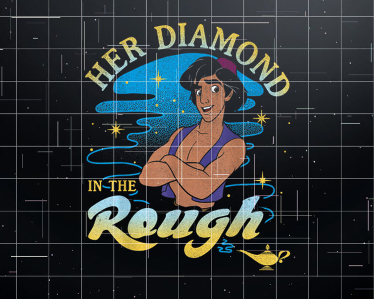 Disney Aladdin Her Diamond In The Rough Portrait Shirt PNG, DTF, DTG, Sublimation Design