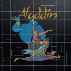 Disney Aladdin Vintage Group Shot  Shirt PNG, DTF, DTG, Sublimation Design