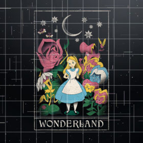 Disney Alice in Wonderland Alice Cosmic Tarot Card Shirt PNG, DTF, DTG, Sublimation Design