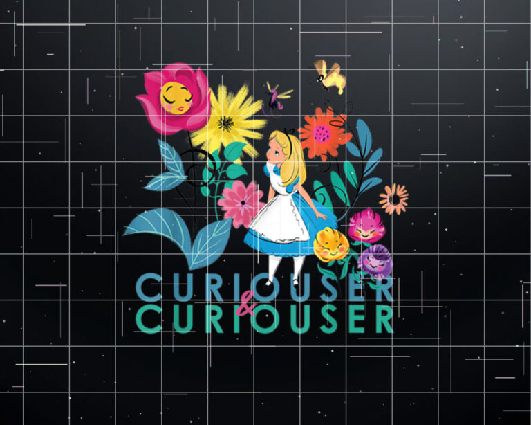 Disney Alice in Wonderland Curiouser  Curiouser Shirt PNG, DTF, DTG, Sublimation Design