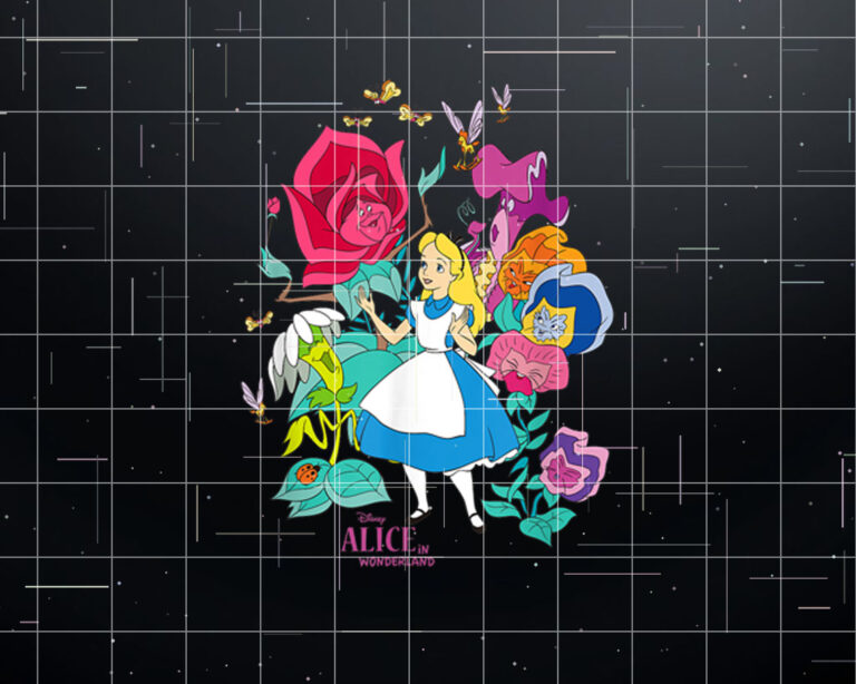 Disney Alice in Wonderland Wildflower Forest Shirt PNG, DTF, DTG, Sublimation Design