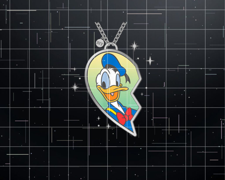 Disney BFF Best Friends Matching Heart Necklace Donald Duck Shirt PNG, DTF, DTG, Sublimation Design