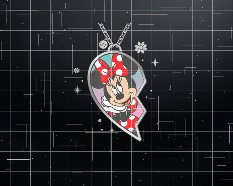 Disney BFF Best Friends Matching Heart Necklace Minnie Mouse Shirt PNG, DTF, DTG, Sublimation Design