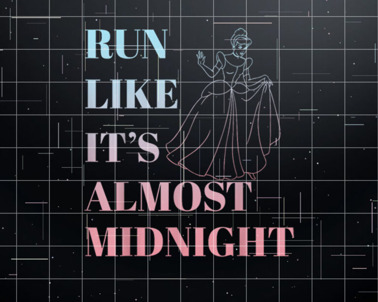 Disney Cinderella Run Like Midnight Ombre Shirt PNG, DTF, DTG, Sublimation Design